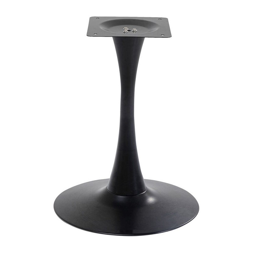Table Schickeria 80cm effet marbre blanc et noire Kare Design