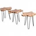 Table d'appoint Aspen 50x50 nature Kare Design