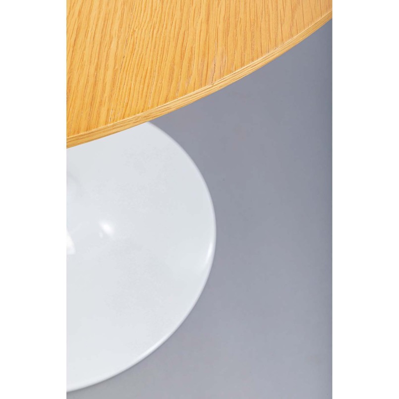 Table Invitation Set Oak White Ø90cm Kare Design