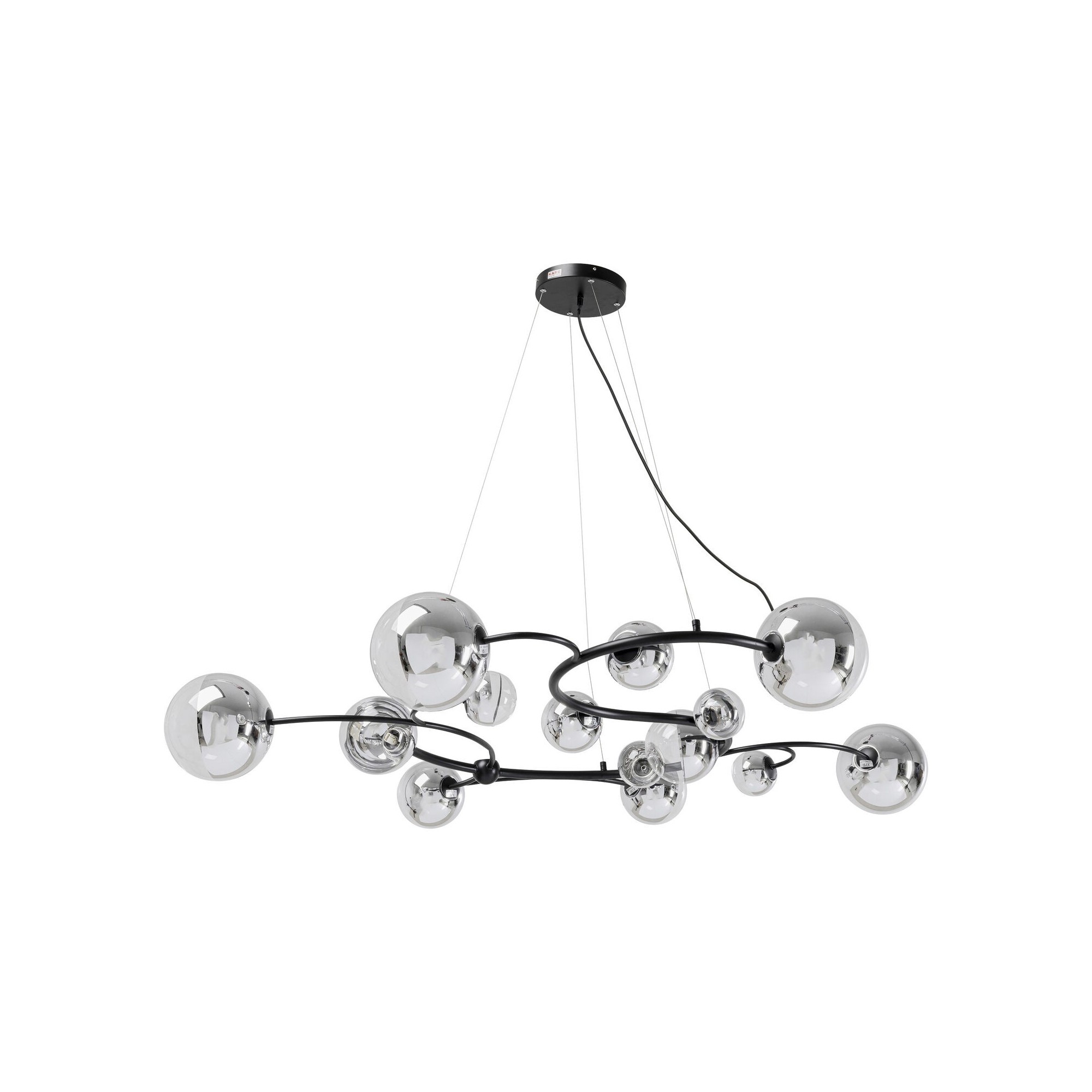 Suspension Boa Vista argentée Kare Design