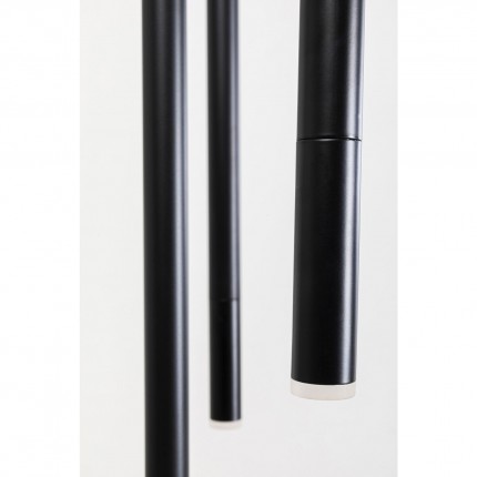 Suspension Living Vegas 6 tubes ronde noire Kare Design