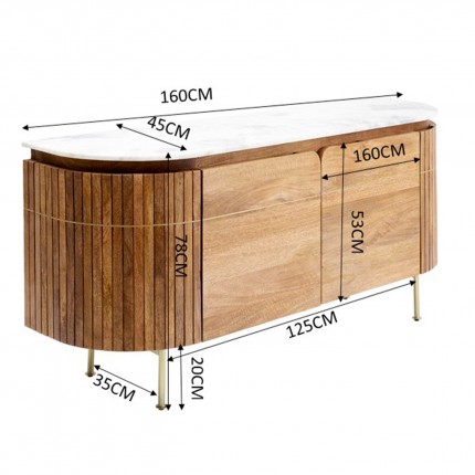 Buffet Grace 4 portes Kare Design