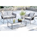 Table basse Key West noire 120x60cm Kare Design