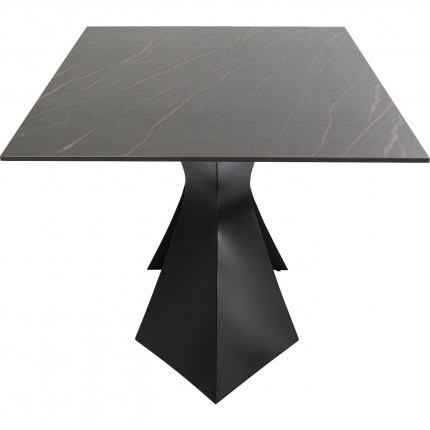 Table de jardin Gloria grès noir 180x90cm Kare Design
