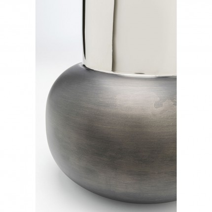 Vase Vesuv 42cm gris et argenté Kare Design