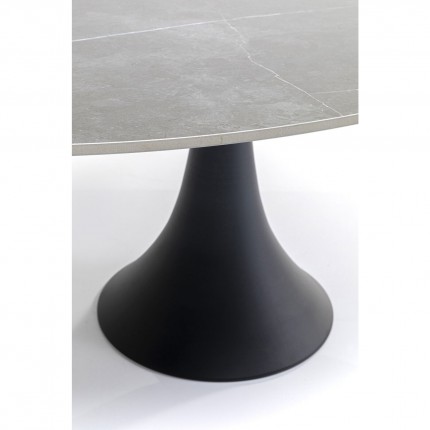 Table de jardin Grande Possibilita noire et grès 180x120cm Kare Design