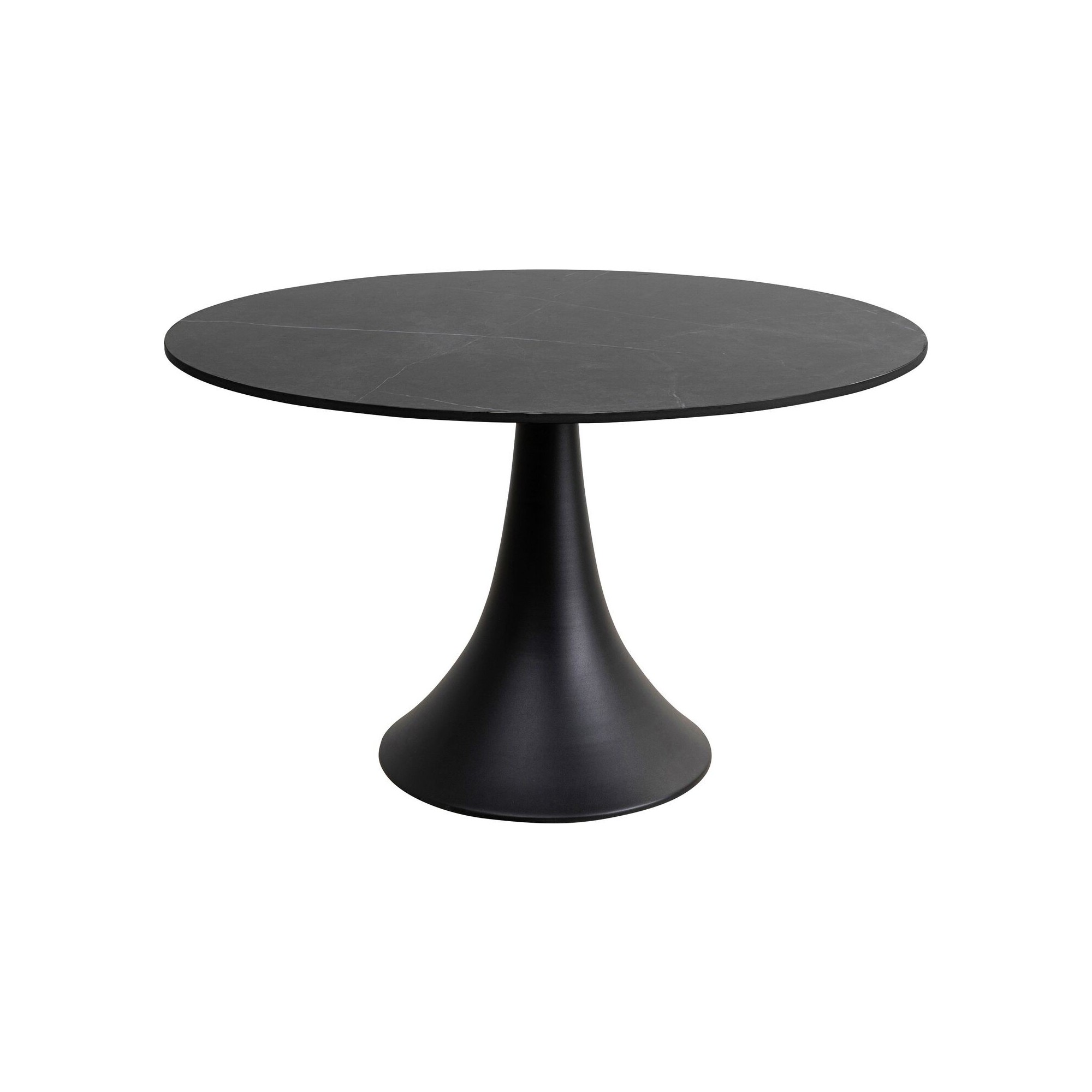 Table de jardin Grande Possibilita noire et grès 110cm Kare Design