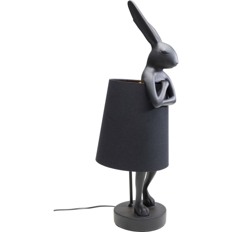 Lampe de table Animal lapin noir Kare Design