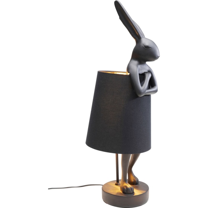Lampe de table Animal lapin noir Kare Design