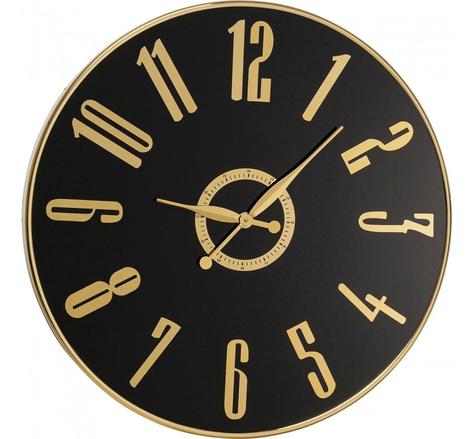 Wall Clock Casino Ø76cm black and gold Kare Design Wall Clock Casino Ø76cm black and gold Kare Design