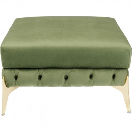 Pouf Bellissima velours vert Kare Design