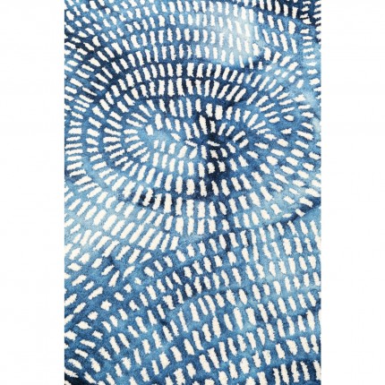 Tapis Stamp bleu 240x170cm Kare Design