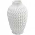Vase Akira 35cm blanc zigzag Kare Design