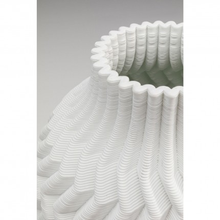 Vase Akira 35cm blanc zigzag Kare Design