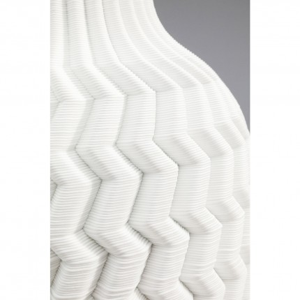 Vase Akira 35cm blanc zigzag Kare Design
