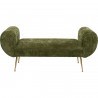 Bench Trono velvet green Kare Design