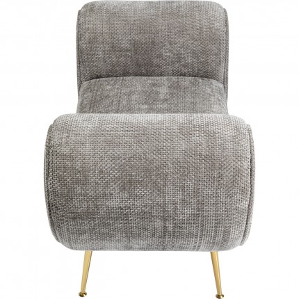 Bench Trono velvet grey Kare Design