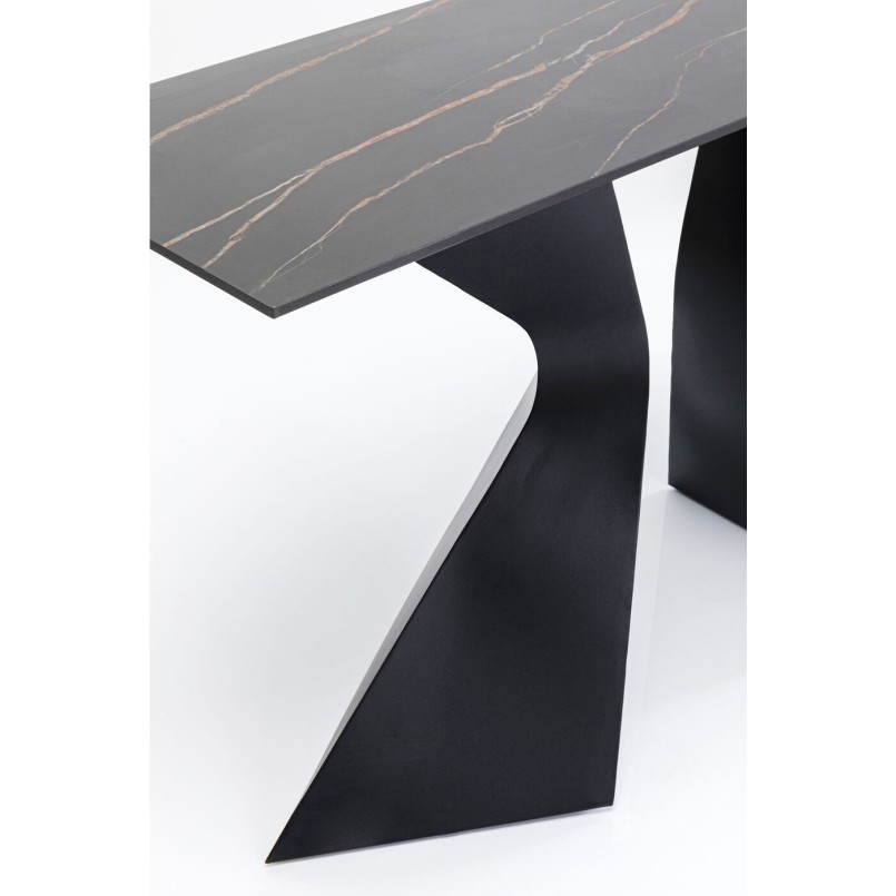 Console Gloria noit céramique 140x81cm