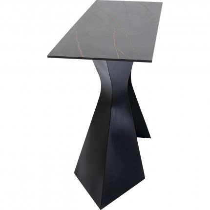 Console Gloria 140x45cm grès noir Kare Design