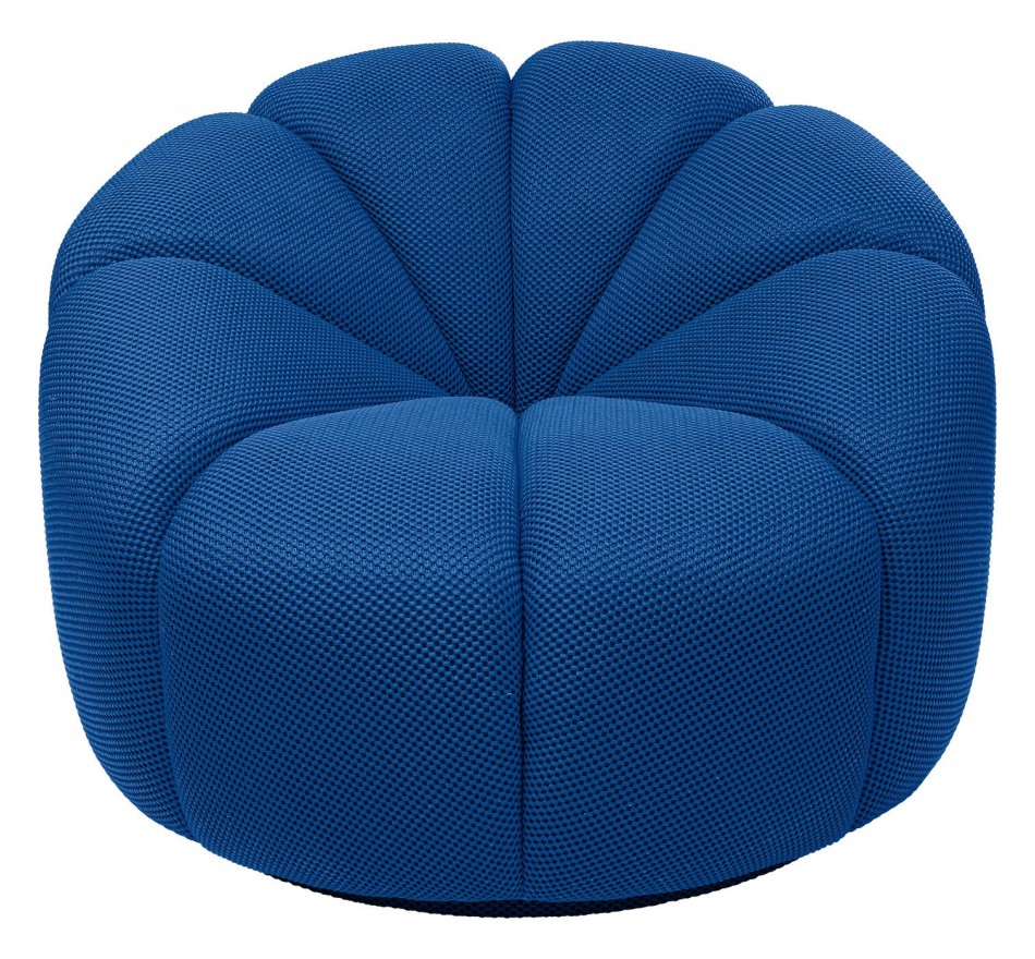 Fauteuil pivotant Peppo Lounge bleu Kare Design