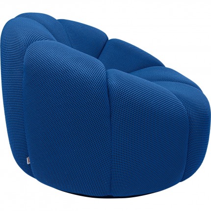Fauteuil pivotant Peppo Lounge bleu Kare Design