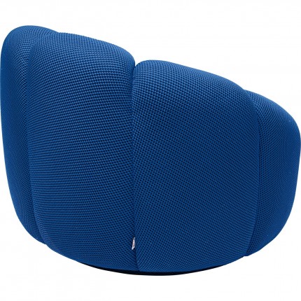 Fauteuil pivotant Peppo Lounge bleu Kare Design