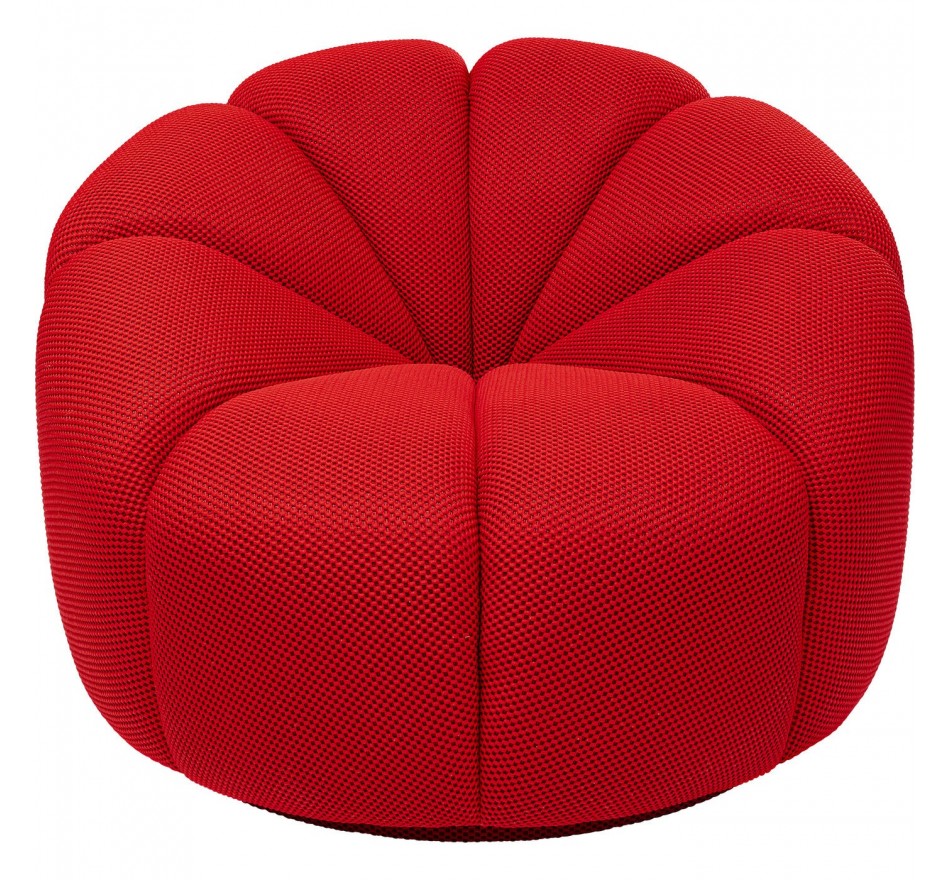 Fauteuil pivotant Peppo Lounge rouge Kare Design