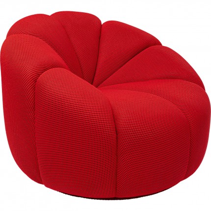 Fauteuil pivotant Peppo Lounge rouge Kare Design