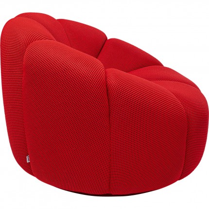 Fauteuil pivotant Peppo Lounge rouge Kare Design