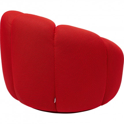 Fauteuil pivotant Peppo Lounge rouge Kare Design