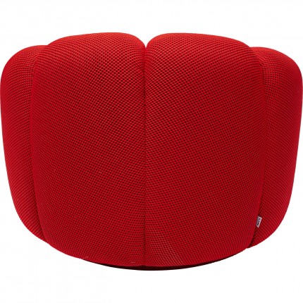 Fauteuil pivotant Peppo Lounge rouge Kare Design