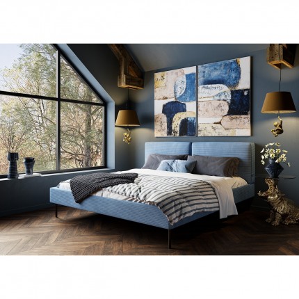 Plaid Classico bleu 200x150cm Kare Design