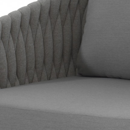 Outdoor sofa Vigo 2-Seater grey anthracite Gescova