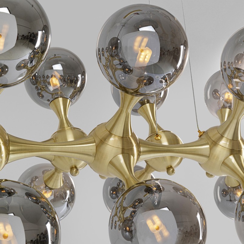 Suspension Atomic Balls laiton140cm Kare Design