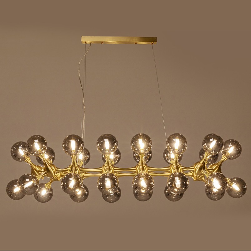 Suspension Atomic Balls laiton140cm Kare Design