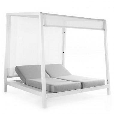 Bain de soleil double Jamaica blanc Gescova