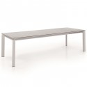 Table de jardin à rallonge Bettini 280x100cm blanche Gescova