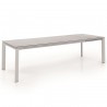 Table de jardin à rallonge Bettini 280x100cm blanche Gescova