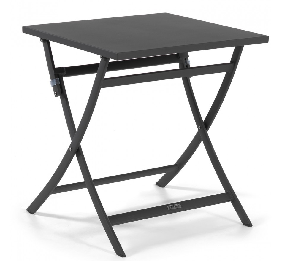 Table de jardin pliante Grasse gris anthracite Gescova Table de jardin pliante Grasse gris anthracite Gescova