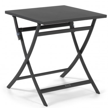 Table de jardin pliante Grasse noire Gescova