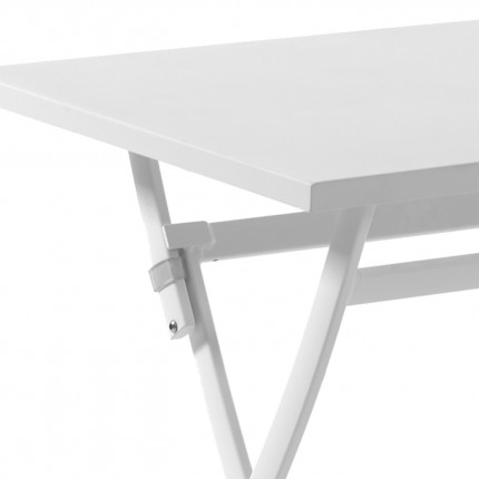 Table de jardin pliante Grasse blanche Gescova