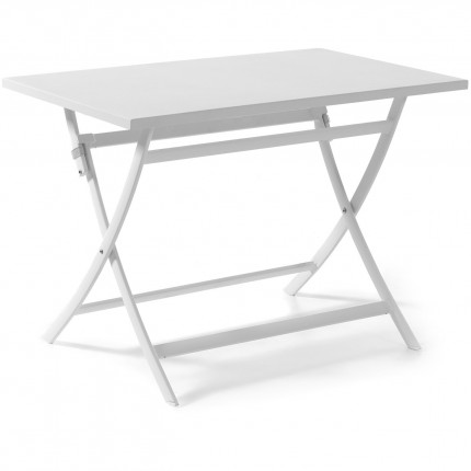 Table de jardin pliante Grasse blanche Gescova