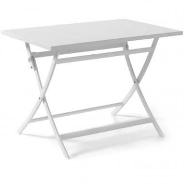 Table de jardin pliante Grasse blanche Gescova