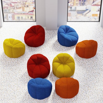 Fauteuil pivotant Peppo Lounge bleu Kare Design Fauteuil pivotant Peppo Lounge bleu Kare Design
