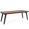Table de jardin Corsica 220x90cm blanche Gescova