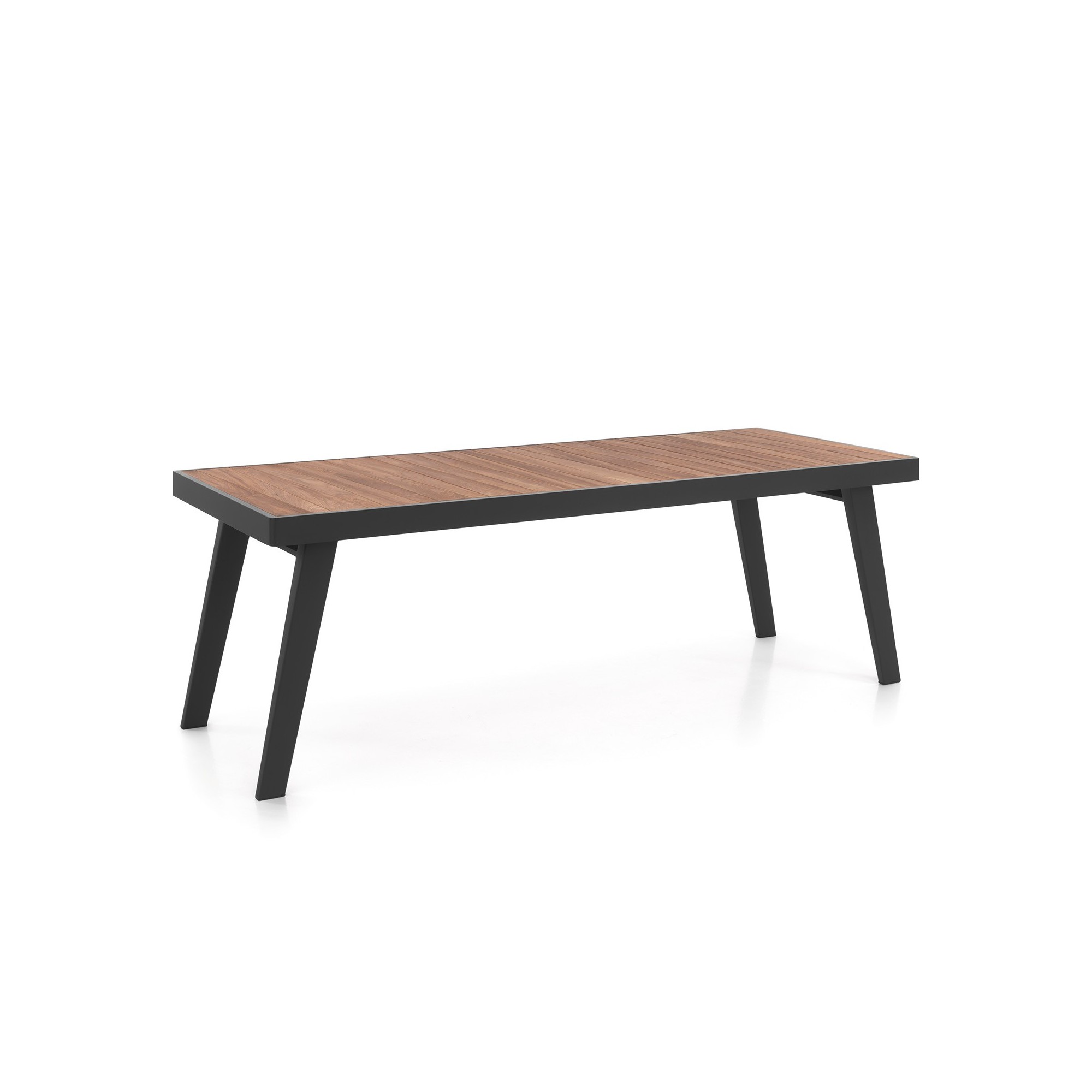 Table de jardin Corsica 220x90cm noire Gescova