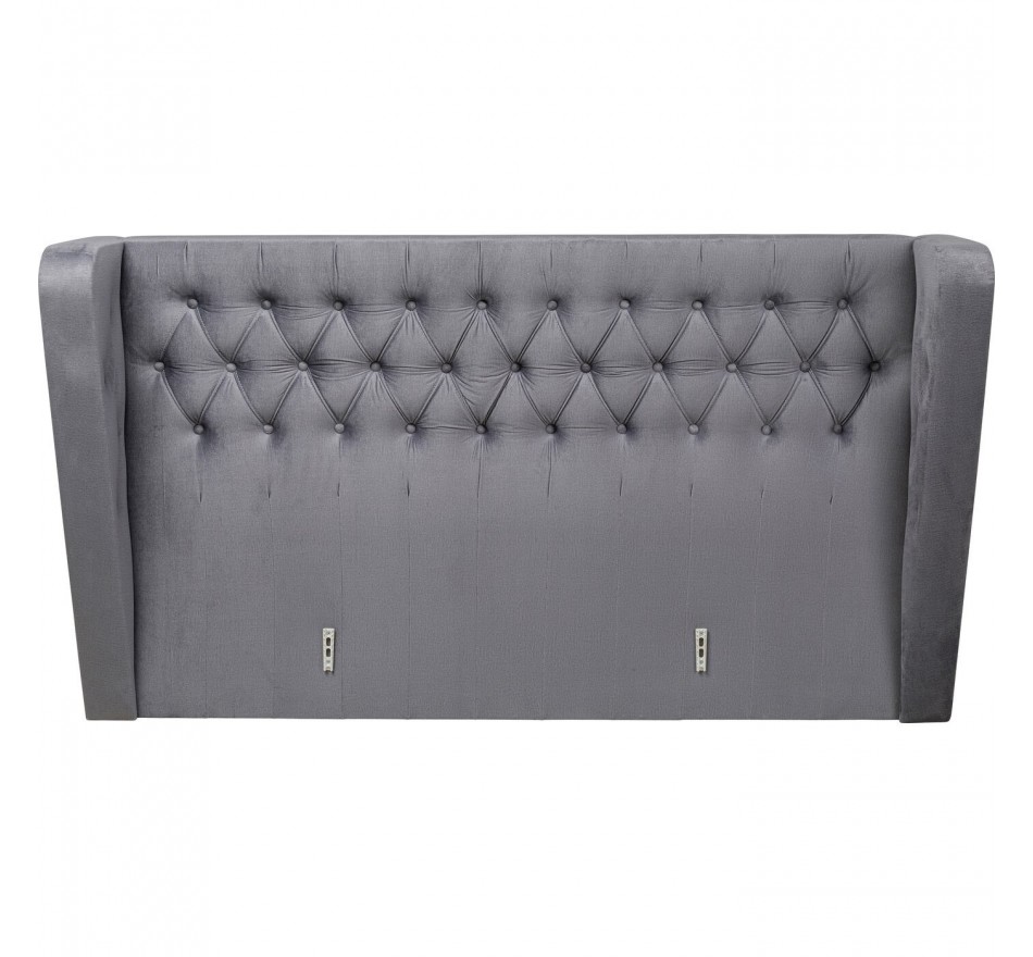 Tête de lit Benito Moon en velours gris Kare Design
