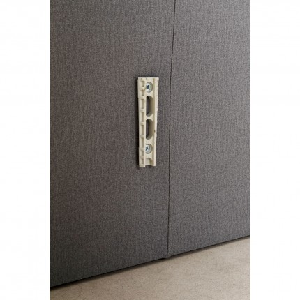 Tête de lit Benito Moon en velours gris Kare Design