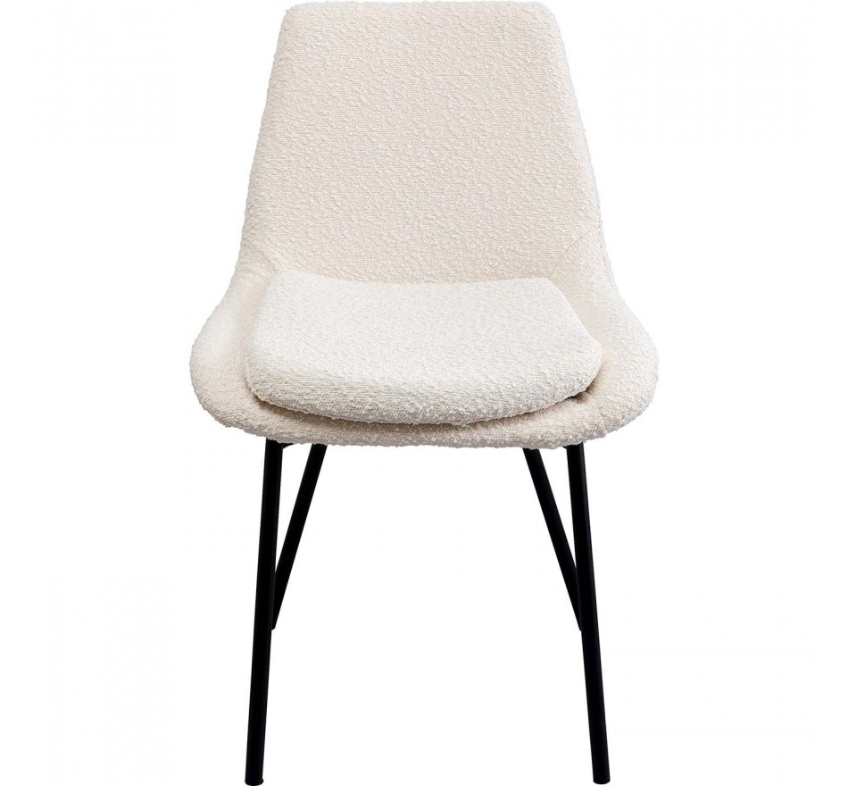 Chaise West Side Boucle crème Kare Design