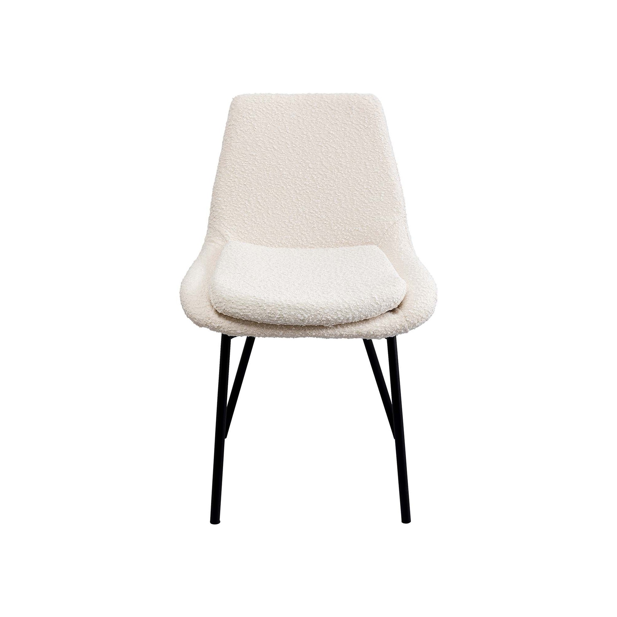 Chaise West Side Boucle crème Kare Design